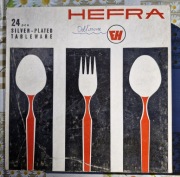 Posrebrzane Sztućce "HEFRA" dla 6 osób , 25 Elementy 