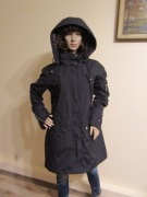 SOS JENSEN damska kurtka parka przejściówka czarna z kapturem thinsulate_ L