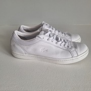 Sneakersy skóra białe Lacoste rozm. 40,5