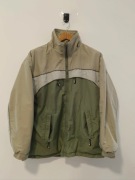 Zielona beżowa kurtka vintage FUBU rozmiar L