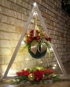 Choinka drewniana stroik