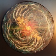 obraz ,,Kosmischer Takt'' -  akryle, deska