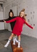 MASHMNIE sukienka tunika czerwona WOLF rozmiar 152 158