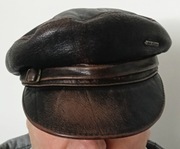 Czapka męska firmy Big Star ze skóry naturalnej 