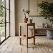 Hoker drewniany / krzesło barowe / stołek barowy – styl LOFT