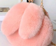 Mini pluszowa torebka na ramię królik cross body