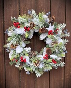 Wianek na drzwi stroik Boże Narodzenie śr.45cm
