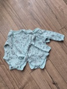 Disney Baby George body miętowe 2szt Kubuś Puchatek długi rękaw 68