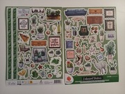 Naklejki planer scrapbooking DecoTime 2 szt. arkusze A4 - zielone meble