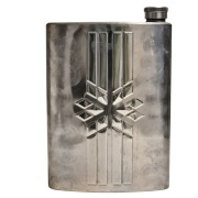 PIERSIÓWKA ALUMINIOWA ZIMOWA Z GWIAZDĄ ŚNIEŻYNKĄ 530ML - REPLIKA WWII