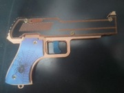 Pistolet Minecraft na gumki recepturki drewniany