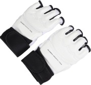 Rękawice dla dziecka Azusumi białe kickboxing MMA taekwondo XS 9-13 lat