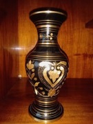 Wazon z mosiądzu grawerowany - rękodzieło