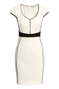 Elegancka sukienka biało-czarna H&M M
