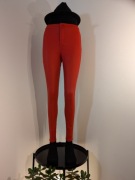 Spodnie Daysie w kolorze koralowo-czerwonym, wysok