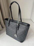 -40% Michael Kors Jet Set duża torebka tote szara z Logo + brelok 41/27 cm