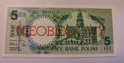 NIEOBIEGOWY Banknot Miasta Polski - 5zł