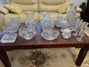 Zestaw kryształów, 16 sztuk, PRL, lata 70-80