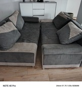 2 rozkładane sofy z funkcją spania 