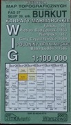 Burkut Karpaty Marmaroskie mapa WIG reedycja