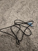 Kabel 2x minijack AUX czarny 1,5 metra