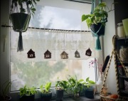 Domek okienny - komplet domków szydełkowych (5szt)