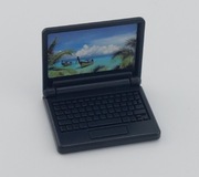 Laptop mini dla lalek Barbie czarny