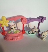 LPS Littlest Pet Shop, zestaw Fancy Friends Rabbit#99 Kitten#100 Poodle#101