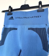 Legginsy sportowe Adidas x Stella McCartney – niebieskie, model premium