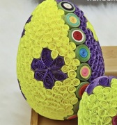 Jajko wielkanocne quilling dekoracja wielkanocna 12cm ozdoba świąteczna 