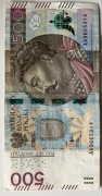 Banknot 500 zł seria AA9665314