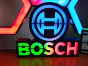 Podświetlana lampka LED BOSCH – dekoracja warsztat / garaż / biuro