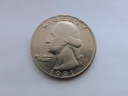 USA 25 centów 1981 P