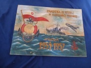 Stary obraz Pamiatka ze Sluzby Wojennej ORP Burza 1954