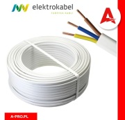 Przewód płaski drut YDYp 3x1,5 (PL) ELEKTROKABEL 100mb FV 23%