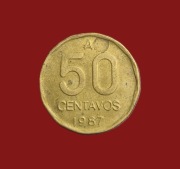 Moneta 50 centavo 1987, Argentyna