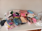 mega paka ubranek ubranka dla dziewczynki 0-3-6-9mies 62 68 74 80cm