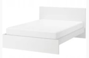 Łóżko wysokie Malm IKEA 160x200 białe 