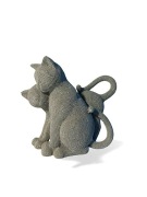 Figurka para kotków z masy żywicznej