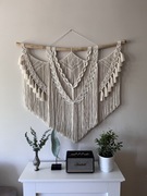 Makrama 110cm x 90cm XXL ozdoba ścienna na kiju