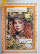 Kartka na urodziny dla kobiety 30  40  