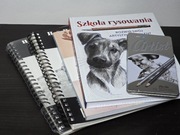 Zestaw do rysowania - Książki, sketch book - 2 szt.,ołówki 