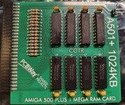 Rozszerzenie pamięci RAM 1MB (1024 KB) do Amigi 500 Plus / 500