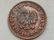 5 groszy 1949 brąz stan 1 (897)