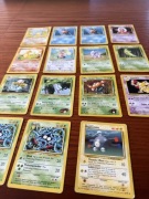 Zestaw 15 kart Pokemon VINTAGE - Base Set, Gym, Jungle, Fossil - UNLIMITED