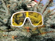 Okulary sportowe samochodowe polaryzacyjne UV Unisex białe /#25