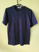 Bawełniany T-shirt w kolorze granatowym