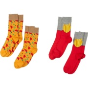 Skarpetki fast food frytki i pizza 4 pary  39-42