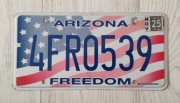 Tablica rejestracyjna USA ARIZONA Freedom 2025