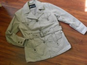 KURTKA WIOSENNA Z PASKIEM ROZM. 38 PETITE